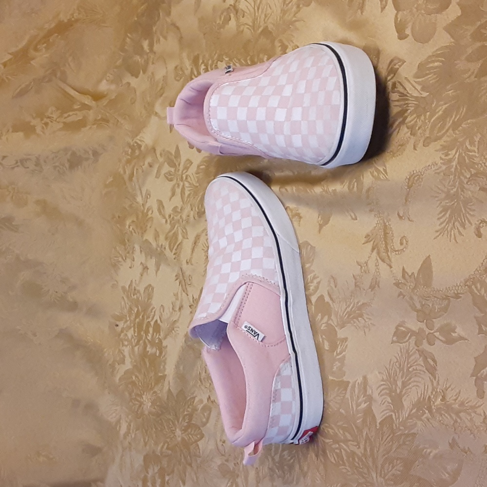 VANS Classic Slip-On Pink Checkered Size 5.0 Missy EXELLENT CONDITIONS